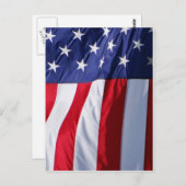 Flag USA Postkarte (Vorne/Hinten)