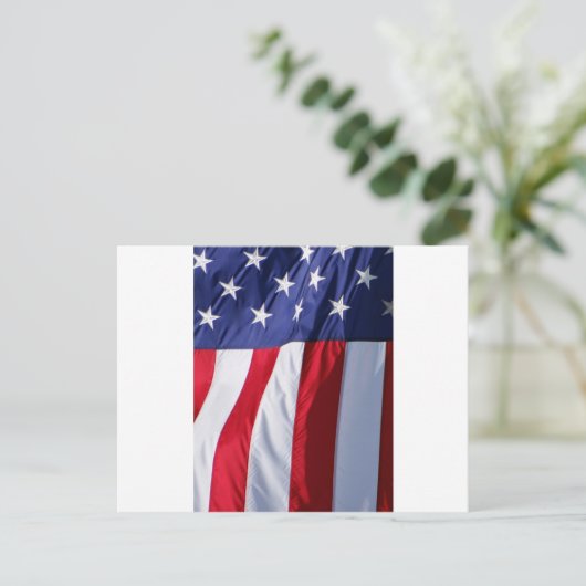 Flag USA Postkarte (Stehend Vorderseite)
