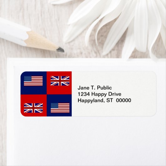 Flag USA & UK Flag Pattern (Insitu)