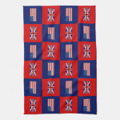 Flag USA & UK Flag Pattern Handtuch (Vertikal)