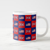 Flag USA & UK Flag Pattern Jumbo-Tasse (Rechts)