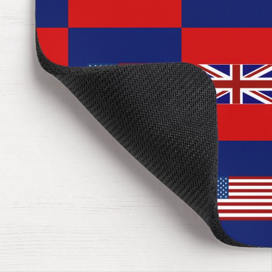 Flag USA & UK Flag Pattern Mousepad (Ecke)