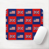 Flag USA & UK Flag Pattern Mousepad (Mit Mouse)