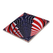 Flag USA - Verbreitung der Liebe_ Fliese (Seite)