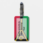 Flag Vanuatu Easy ID Persönlich Gepäckanhänger (Rückseite vertikal)