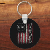 Flag Verfassungsvertrag Unabhängigkeitstag Amerika Schlüsselanhänger (Vorderseite)
