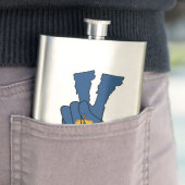 Flag Vermont Flag Flag Flatt Flachmann (Beispiel)