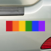 Flag-Version 2 des Flag-Gay Pride Autoaufkleber (Auf Auto)