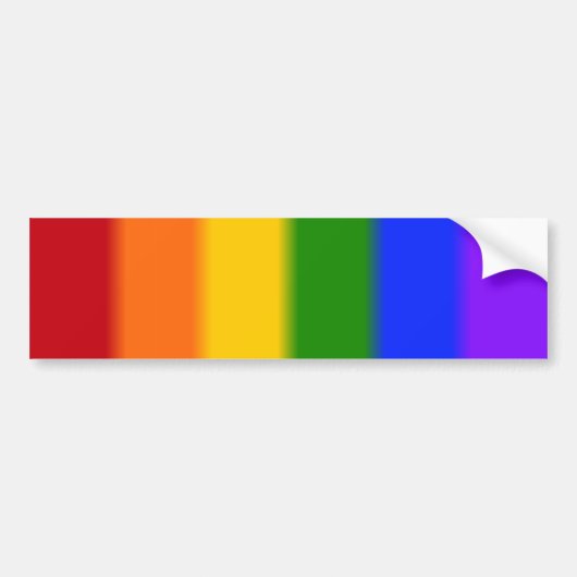 Flag-Version 2 des Flag-Gay Pride Autoaufkleber (Vorne)