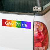 Flag-Version 2 (Text) für Gay Pride Autoaufkleber (Auf Lkw)