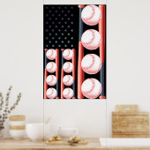 Flag Vintag Baseball Poster (Küche)