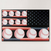 Flag Vintag Baseball Puzzle (Horizontal)