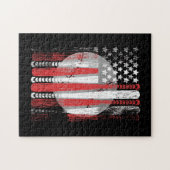 Flag Vintag Baseball Puzzle (Horizontal)