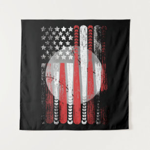 Flag Vintag Baseball Wandteppich