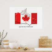 Flag von CANADA Patriotic Zuhause - Angepasster Te Poster (Küche)