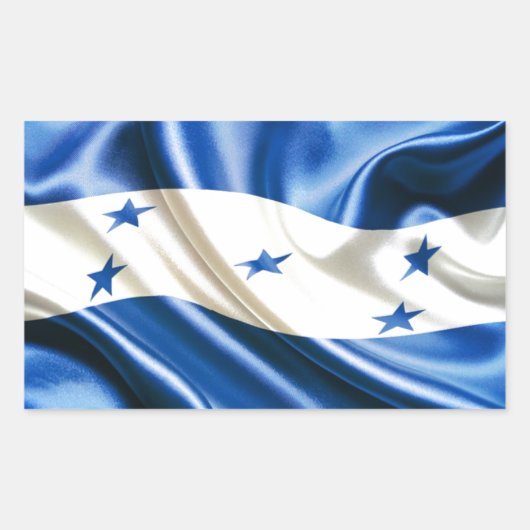 FLAG VON HONDURAS RECHTECKIGER AUFKLEBER (Vorderseite)