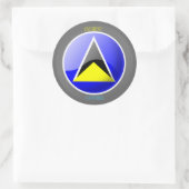 FLAG VON ST. LUCIA AUF STICKER (Tasche)