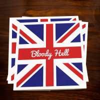 Flag von Union Jack mit dem Funny Quote Square Pap
