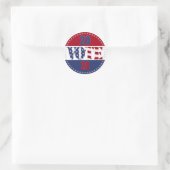 Flag VOTE USA 2024 Runder Aufkleber (Tasche)