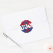 Flag VOTE USA 2024 Runder Aufkleber (Umschlag)