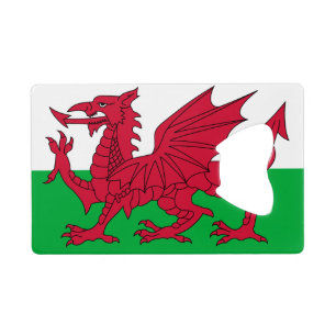 Flag Wales Kreditkarte Flaschenöffner