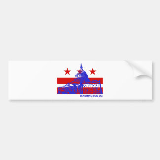Flag Washington DC Autoaufkleber
