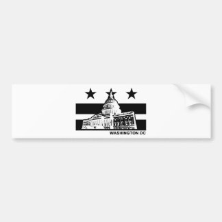 Flag Washington DC Autoaufkleber
