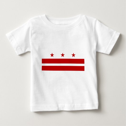 Flag Washington DC Baby T-shirt (Vorderseite)