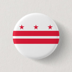 Flag Washington DC Button