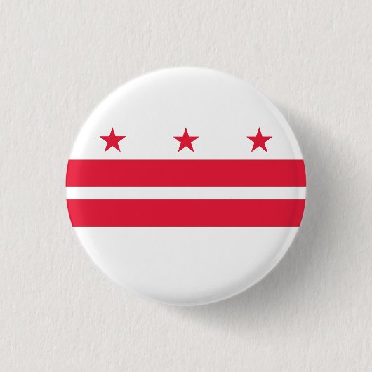 Flag Washington DC Button (Vorderseite)