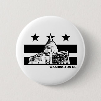 Flag Washington DC Button