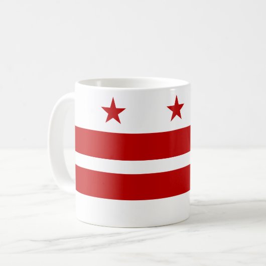 Flag Washington DC Kaffeetasse (Vorderseite Links)