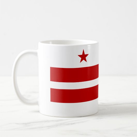 Flag Washington DC Kaffeetasse (Links)