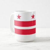 Flag Washington DC Kaffeetasse (Vorderseite Links)