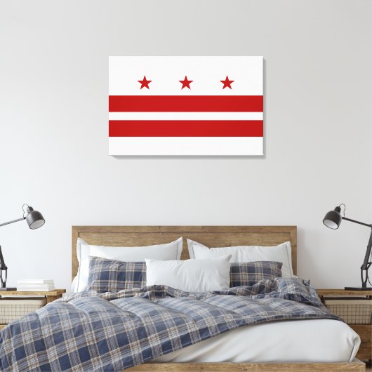 Flag Washington DC Leinwanddruck (Insitu (Schlafzimmer))