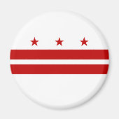 Flag Washington DC Magnet (Vorne)