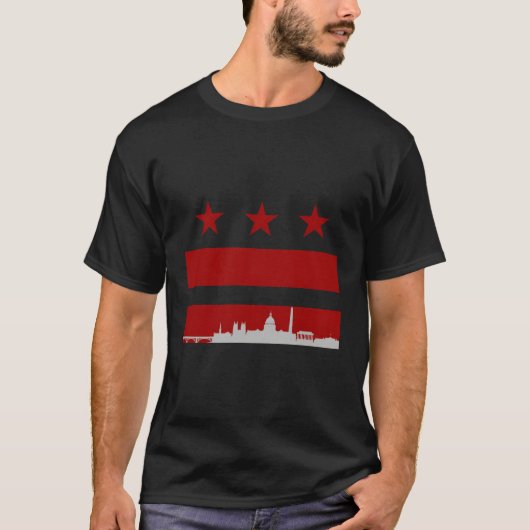 Flag Washington Dc T-Shirt (Vorderseite)