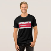 Flag Washington DC Tri-Blend Shirt (Vorderseite voll)