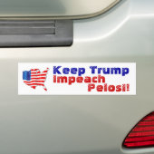 Flag Wave Politics Behalte Trump Nancy Pelosi Autoaufkleber (Auf Auto)