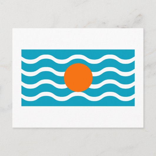 Flag West Indies Federation Postkarte (Vorderseite)