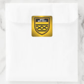 Flag West Midlands Quadratischer Aufkleber (Tasche)