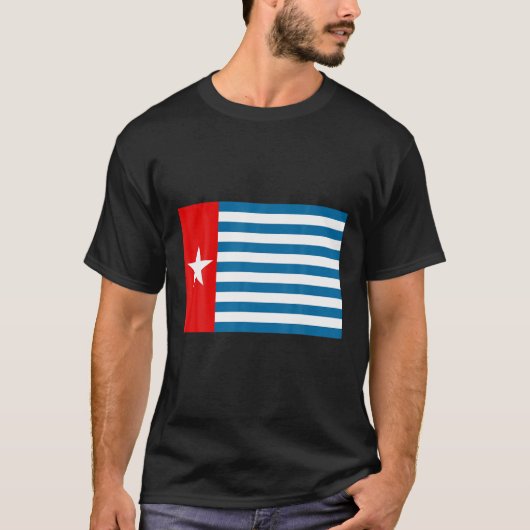 Flag Western Neue Guinea, Indonesien T-Shirt (Vorderseite)