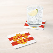 Flag Westmorland Square Paper Untersetzer (Vor Ort)