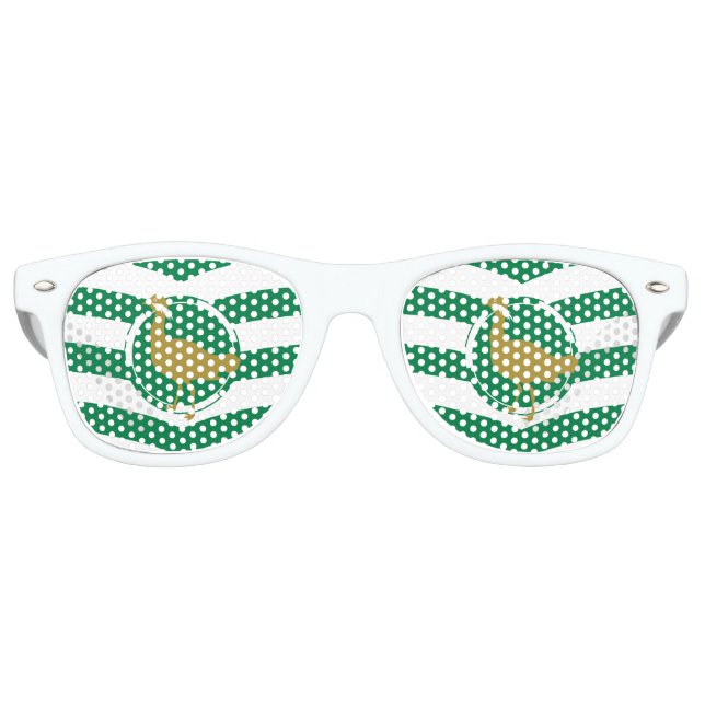 Flag Wiltshire Retro-Sonnenbrille Partybrille (Vorderseite)