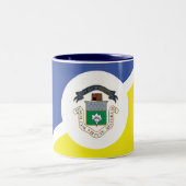 Flag Winnipeg, Manitoba Zwei-Tonen-Kaffee-Tasse Zweifarbige Tasse (Mittel)