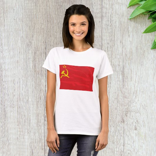Flag Womens T - Shirt der UdSSR