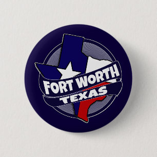 Flag Worth Texas-Flag-Knopf Button