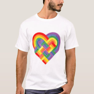 Flag "Woven Heart LGBTQ+ Rainbow Prilag T-Shirt