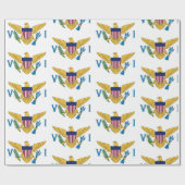 Flag Wrapping Paper der US-Jungfrau Geschenkpapier (Flach)