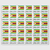 Flag Wrapping Paper von Simbabwe und Simbabwe Geschenkpapier (Flach)